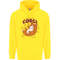 Corgi Anatomy Dog Childrens Kids Hoodie Yellow