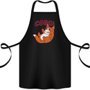 Corgi Anatomy Dog Cotton Apron 100% Organic Black