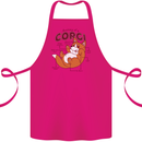 Corgi Anatomy Dog Cotton Apron 100% Organic Pink