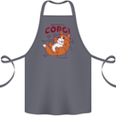 Corgi Anatomy Dog Cotton Apron 100% Organic Steel