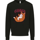 Corgi Anatomy Dog Kids Sweatshirt Jumper Black