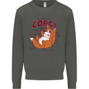 Corgi Anatomy Dog Kids Sweatshirt Jumper Storm Grey