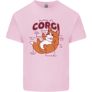 Corgi Anatomy Dog Kids T-Shirt Childrens Light Pink
