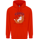 Corgi Anatomy Dog Mens 80% Cotton Hoodie Bright Red