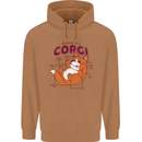 Corgi Anatomy Dog Mens 80% Cotton Hoodie Caramel Latte