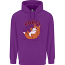 Corgi Anatomy Dog Mens 80% Cotton Hoodie Purple