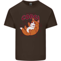 Corgi Anatomy Dog Mens Cotton T-Shirt Tee Top Dark Chocolate