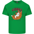Corgi Anatomy Dog Mens Cotton T-Shirt Tee Top Irish Green