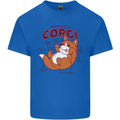 Corgi Anatomy Dog Mens Cotton T-Shirt Tee Top Royal Blue
