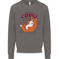 Corgi Anatomy Dog Mens Sweatshirt Jumper Charcoal