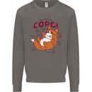 Corgi Anatomy Dog Mens Sweatshirt Jumper Charcoal
