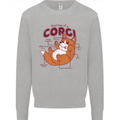 Corgi Anatomy Dog Mens Sweatshirt Jumper Sports Grey
