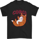 Corgi Anatomy Dog Mens T-Shirt 100% Cotton Black