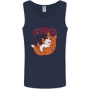 Corgi Anatomy Dog Mens Vest Tank Top Navy Blue