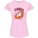 Corgi Anatomy Dog Womens Petite Cut T-Shirt Light Pink