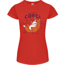 Corgi Anatomy Dog Womens Petite Cut T-Shirt Red