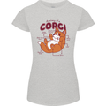 Corgi Anatomy Dog Womens Petite Cut T-Shirt Sports Grey