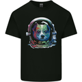 Corgi Astronaut Dog Mens Cotton T-Shirt Tee Top Black