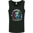 Corgi Astronaut Dog Mens Vest Tank Top Black