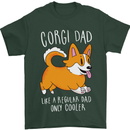 Corgi Dad Funny Fathers Day Dog Mens T-Shirt 100% Cotton Forest Green