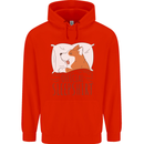 Corgi Sleeping Dog Childrens Kids Hoodie Bright Red