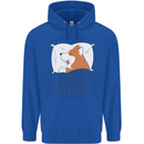 Corgi Sleeping Dog Childrens Kids Hoodie Royal Blue