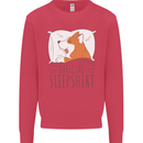 Corgi Sleeping Dog Kids Sweatshirt Jumper Heliconia