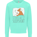 Corgi Sleeping Dog Kids Sweatshirt Jumper Peppermint