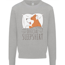 Corgi Sleeping Dog Kids Sweatshirt Jumper Sports Grey