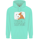 Corgi Sleeping Dog Mens 80% Cotton Hoodie Peppermint
