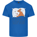 Corgi Sleeping Dog Mens Cotton T-Shirt Tee Top Royal Blue