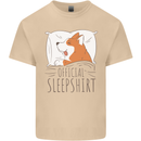 Corgi Sleeping Dog Mens Cotton T-Shirt Tee Top Sand