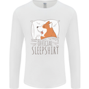 Corgi Sleeping Dog Mens Long Sleeve T-Shirt White
