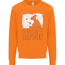 Corgi Sleeping Dog Mens Sweatshirt Jumper Orange