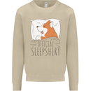 Corgi Sleeping Dog Mens Sweatshirt Jumper Sand