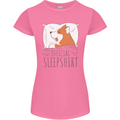 Corgi Sleeping Dog Womens Petite Cut T-Shirt Azalea