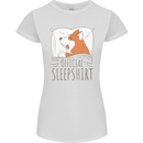 Corgi Sleeping Dog Womens Petite Cut T-Shirt White