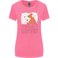 Corgi Sleeping Dog Womens Wider Cut T-Shirt Azalea
