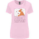 Corgi Sleeping Dog Womens Wider Cut T-Shirt Light Pink