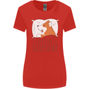 Corgi Sleeping Dog Womens Wider Cut T-Shirt Red