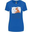 Corgi Sleeping Dog Womens Wider Cut T-Shirt Royal Blue