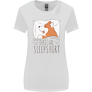 Corgi Sleeping Dog Womens Wider Cut T-Shirt White