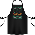 Cornholy Christmas Cornhole Xmas Cotton Apron 100% Organic Black