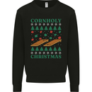 Cornholy Christmas Cornhole Xmas Kids Sweatshirt Jumper Black