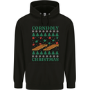 Cornholy Christmas Cornhole Xmas Mens 80% Cotton Hoodie Black