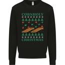 Cornholy Christmas Cornhole Xmas Mens Sweatshirt Jumper Black