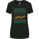 Cornholy Christmas Cornhole Xmas Womens Wider Cut T-Shirt Black
