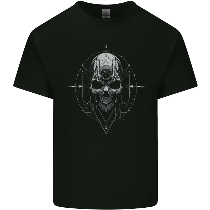 Cosmic Skull Kids T-Shirt Childrens Black