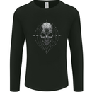 Cosmic Skull Mens Long Sleeve T-Shirt Black