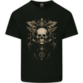 Cosmic Skull With Wings Kids T-Shirt Childrens Black